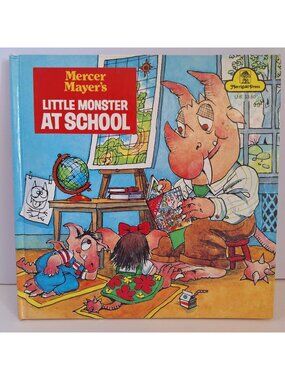 Mercer Mayers Little Monster At School Critters Hardcover Book 1978 Merrigold
